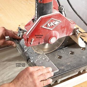 Can a circular saw be used to cut tile or stone?