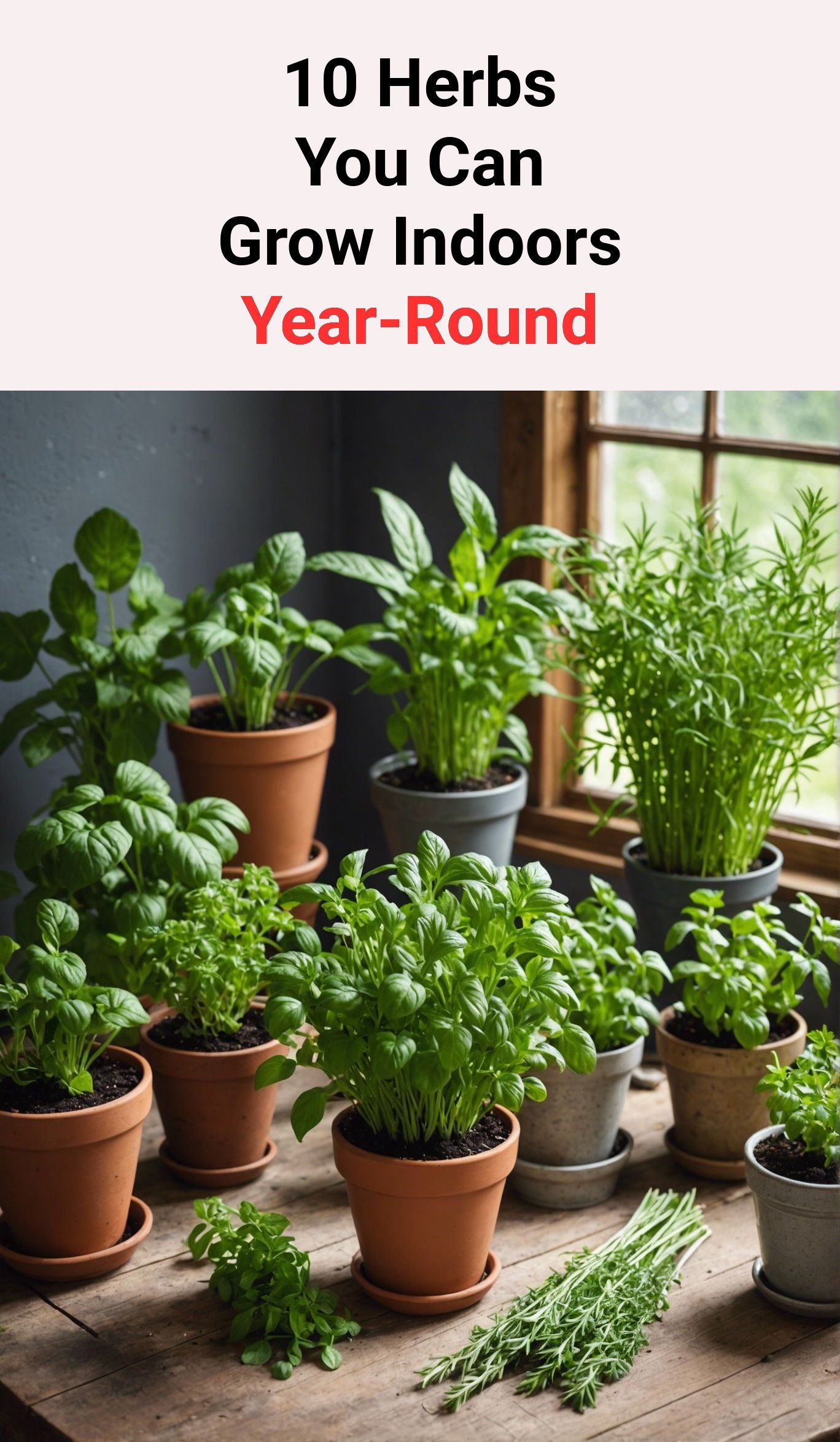 10 Herbs You Can Grow Indoors Year-Round