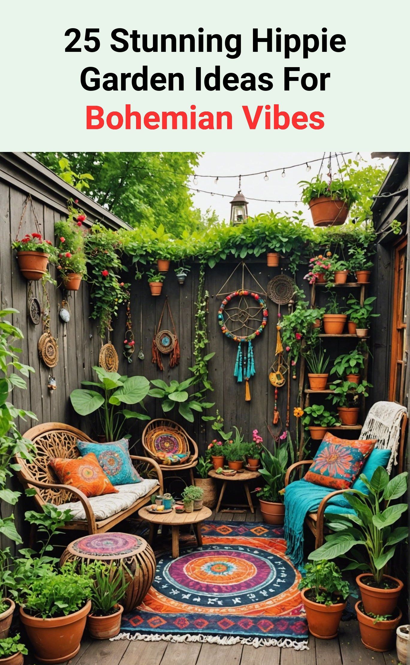 25 Stunning Hippie Garden Ideas For Bohemian Vibes