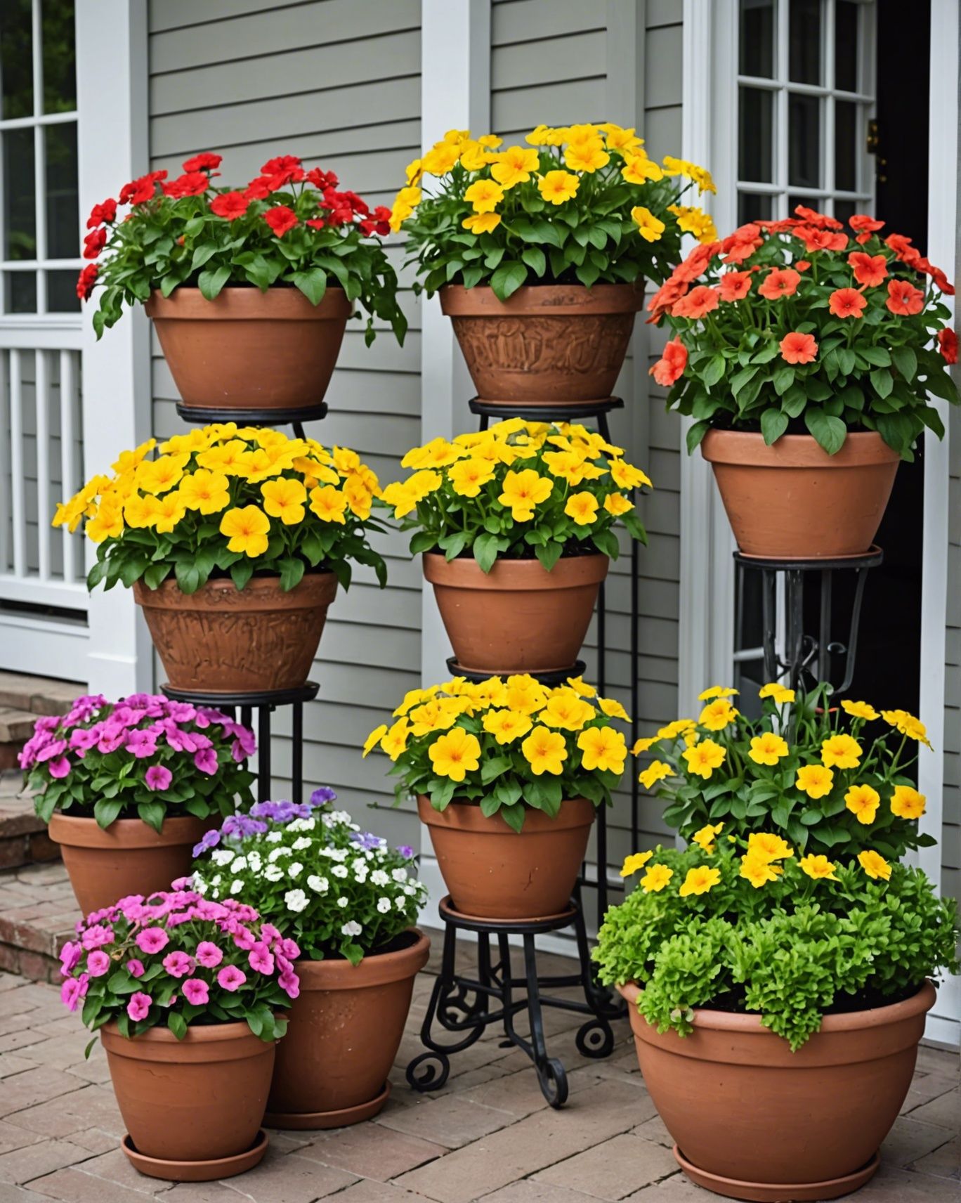 31 Patio Flower Pot Ideas And Inspiration - Toolz Geek