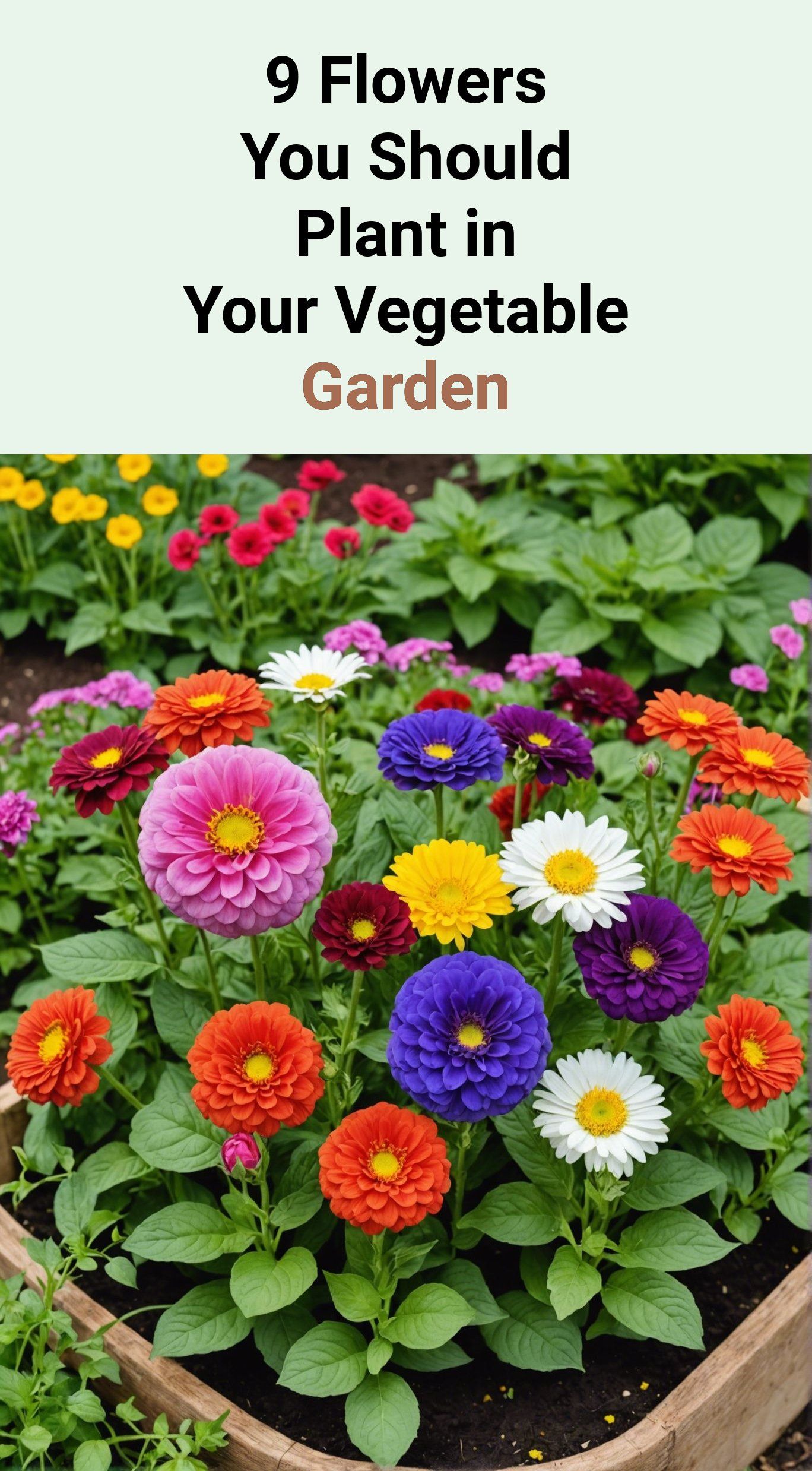 9 Flowers You Should Plant in Your Vegetable Garden