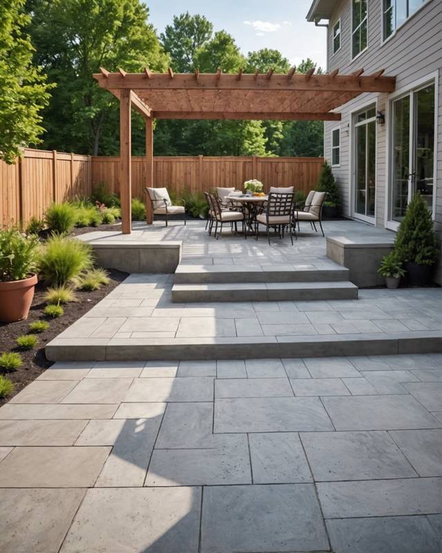 Concrete Patio with Modern and Versatile Look