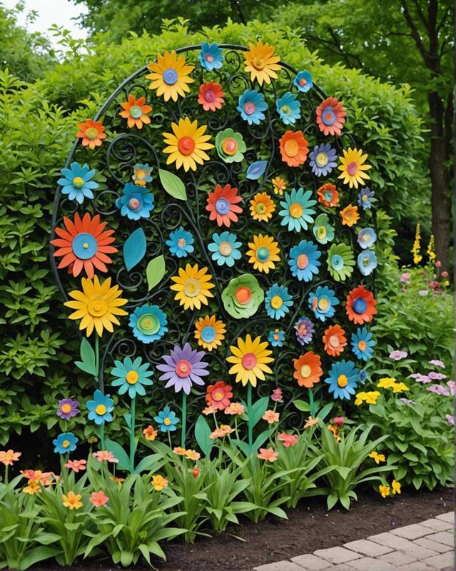 Create a garden art project.