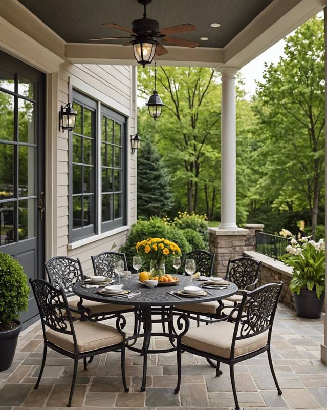 Dining Patio with Table and Chairs