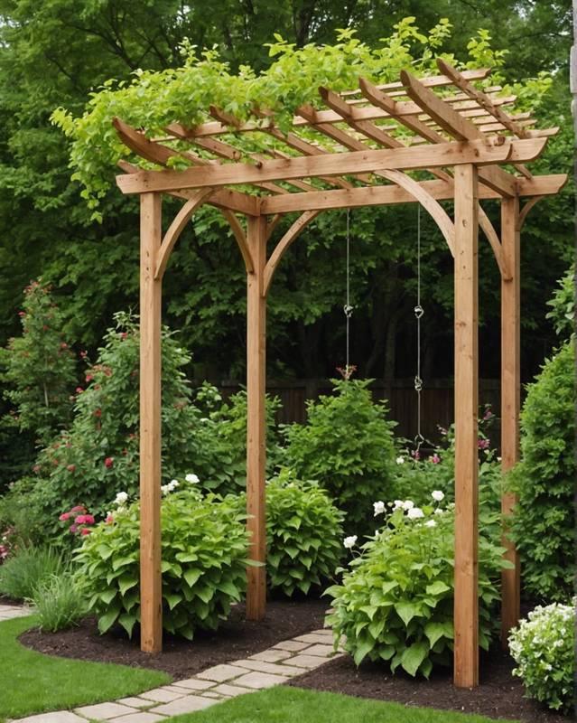 Install a trellis or arbor.