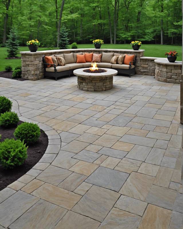 Limestone Patio with Timeless Appeal