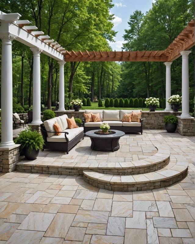 Marble Patio with Luxurious Luster