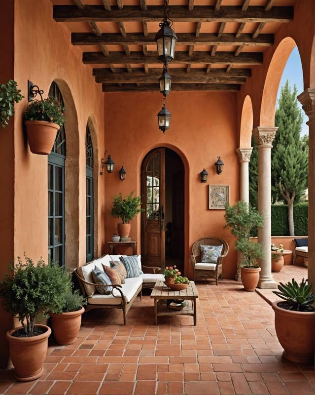 Mediterranean Haven with Terracotta Tiles