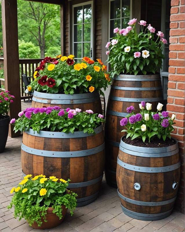 Repurposed Wine Barrels