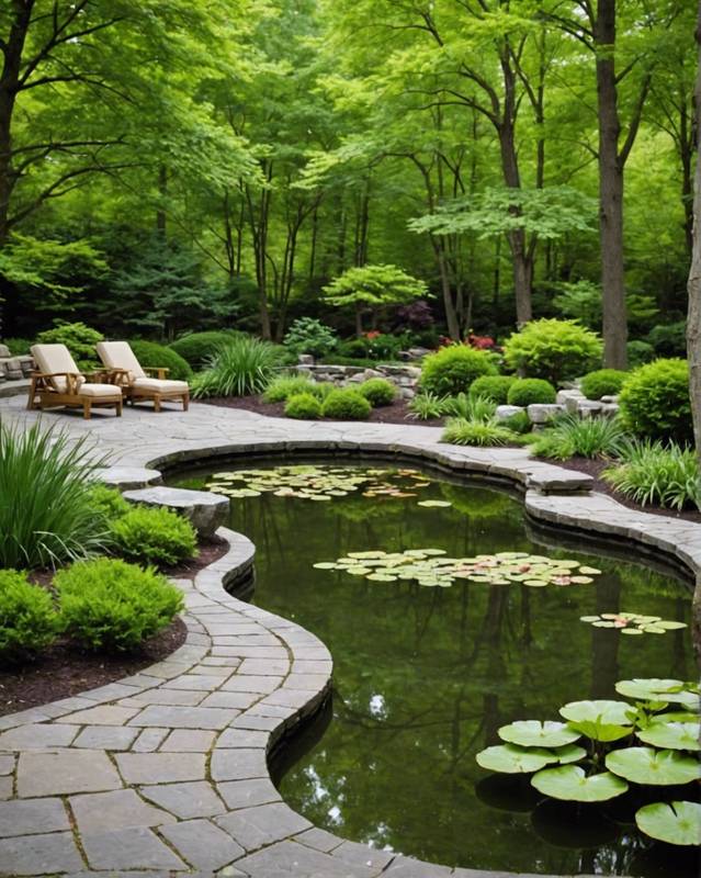Tranquil retreat with serene pond