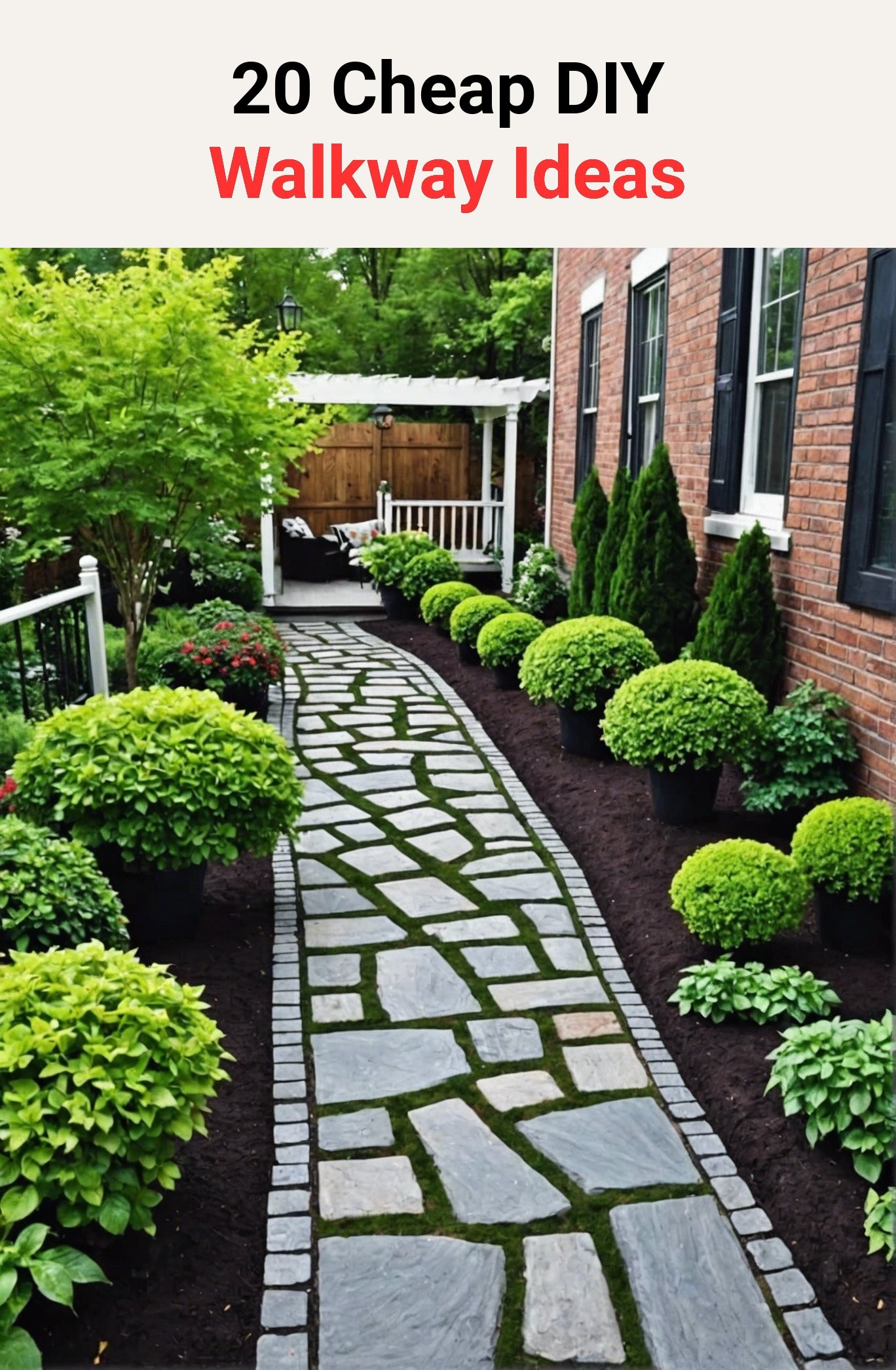 20 Cheap DIY Walkway Ideas