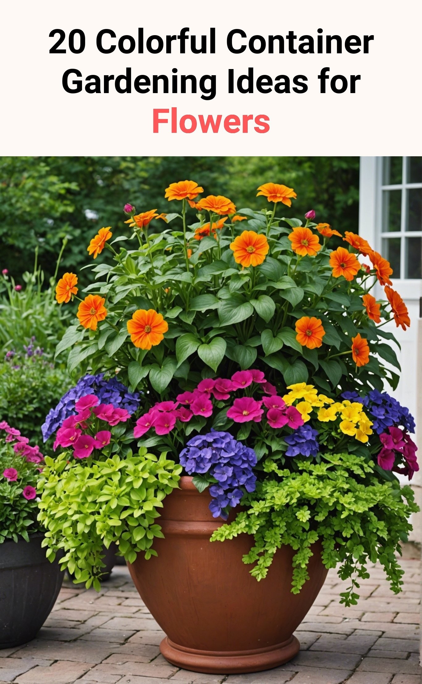 20 Colorful Container Gardening Ideas for Flowers