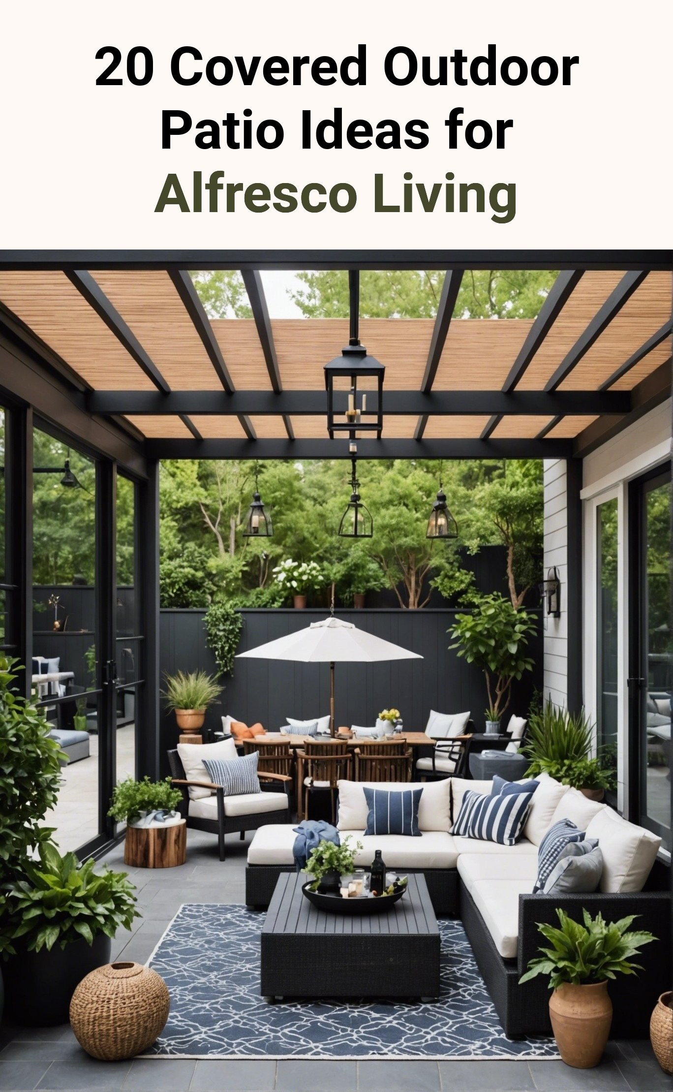 20 Covered Outdoor Patio Ideas for Alfresco Living