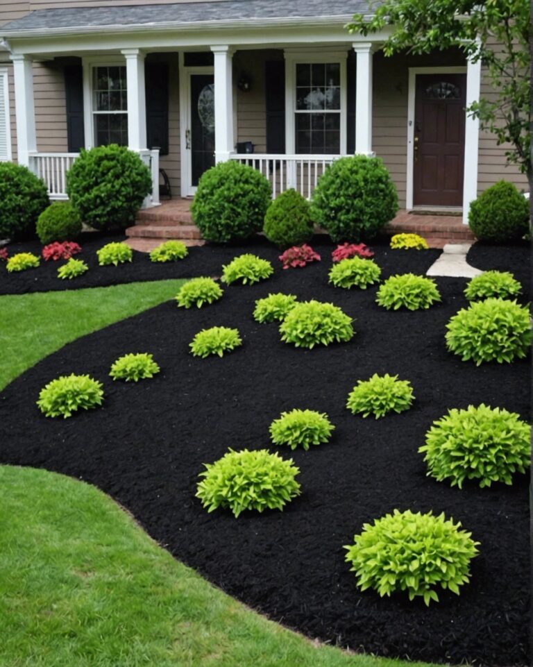 20 Elegant Black Mulch Landscaping Designs to Copy