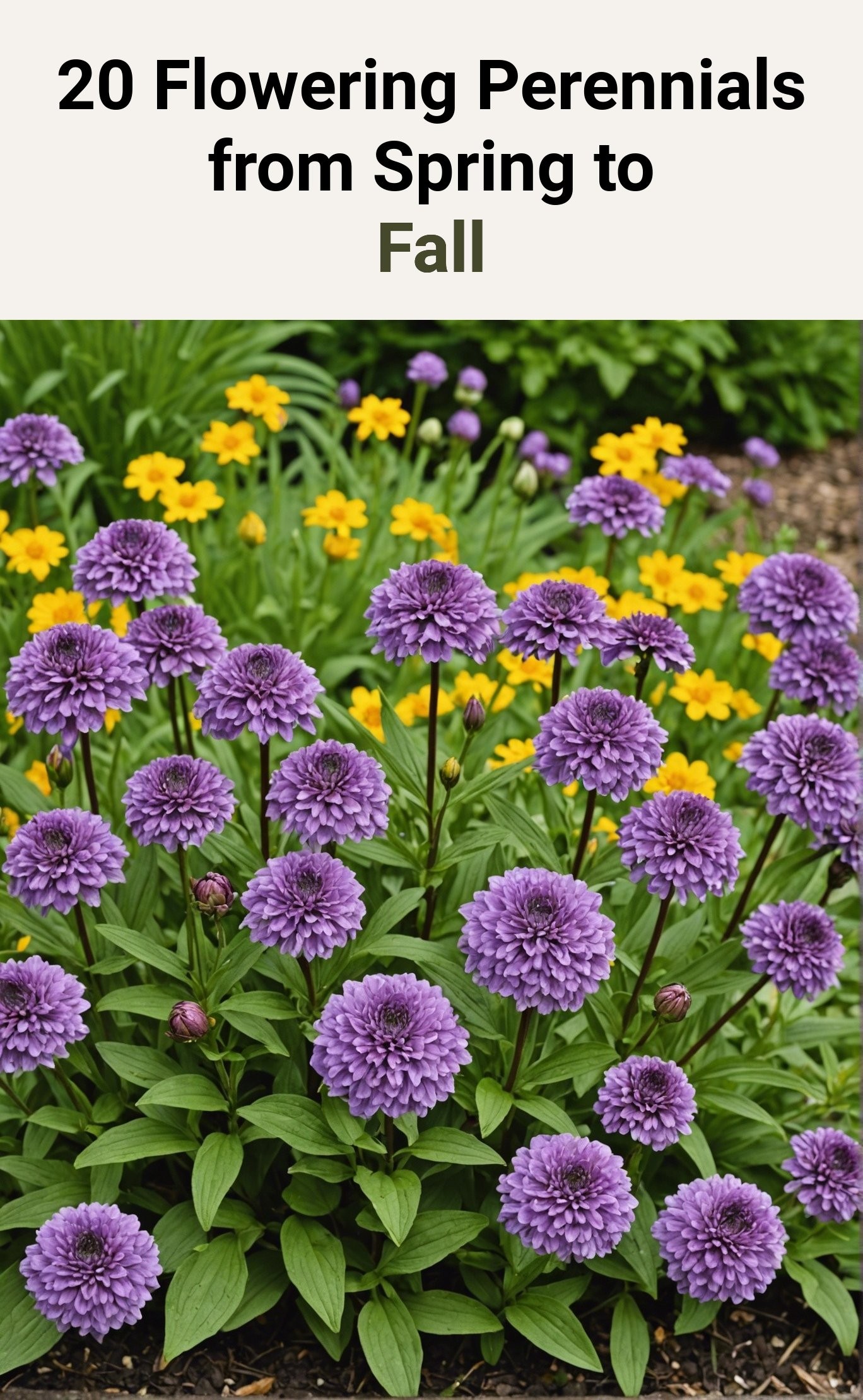 20 Flowering Perennials from Spring to Fall