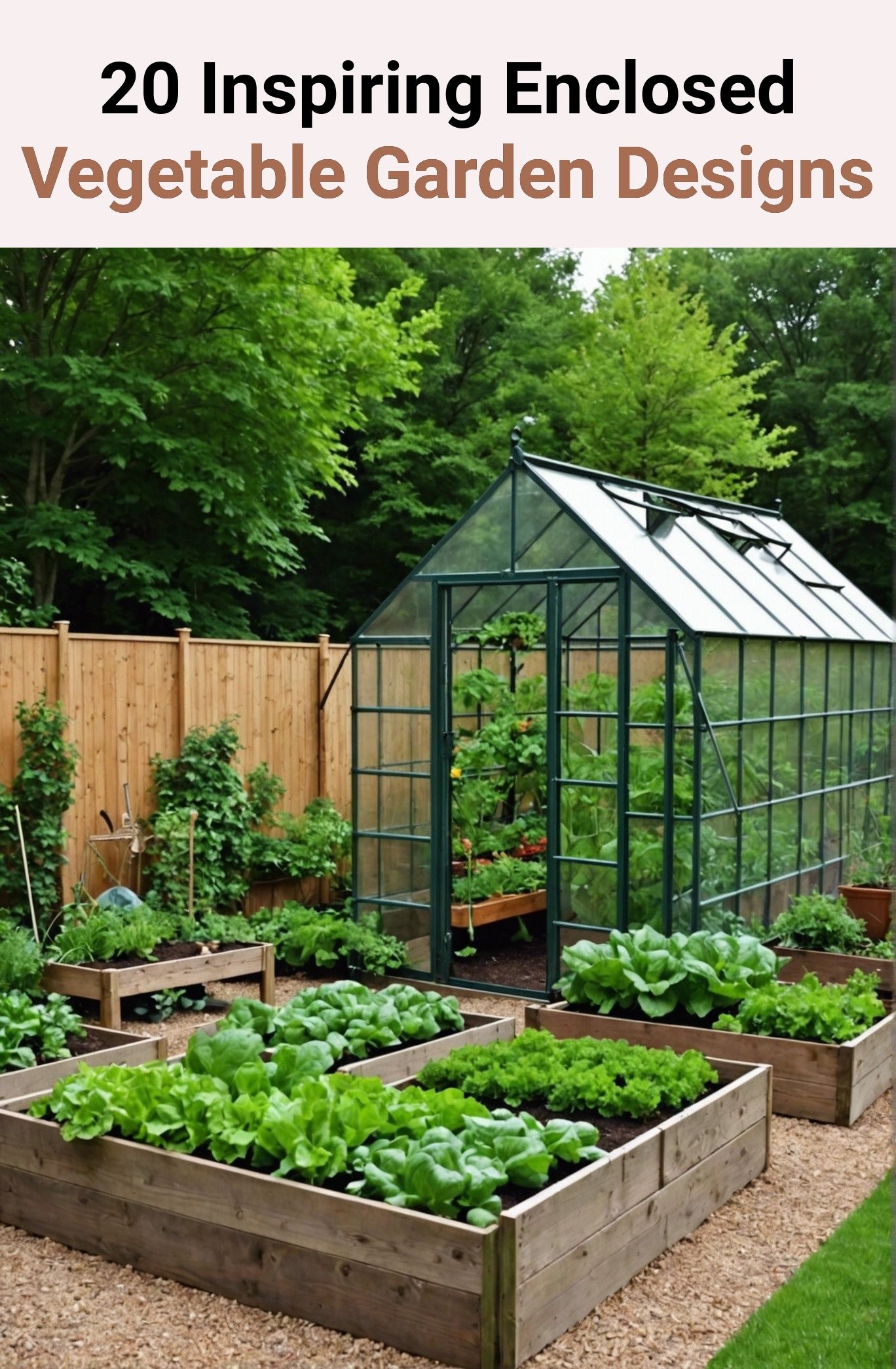20 Inspiring Enclosed Vegetable Garden Designs