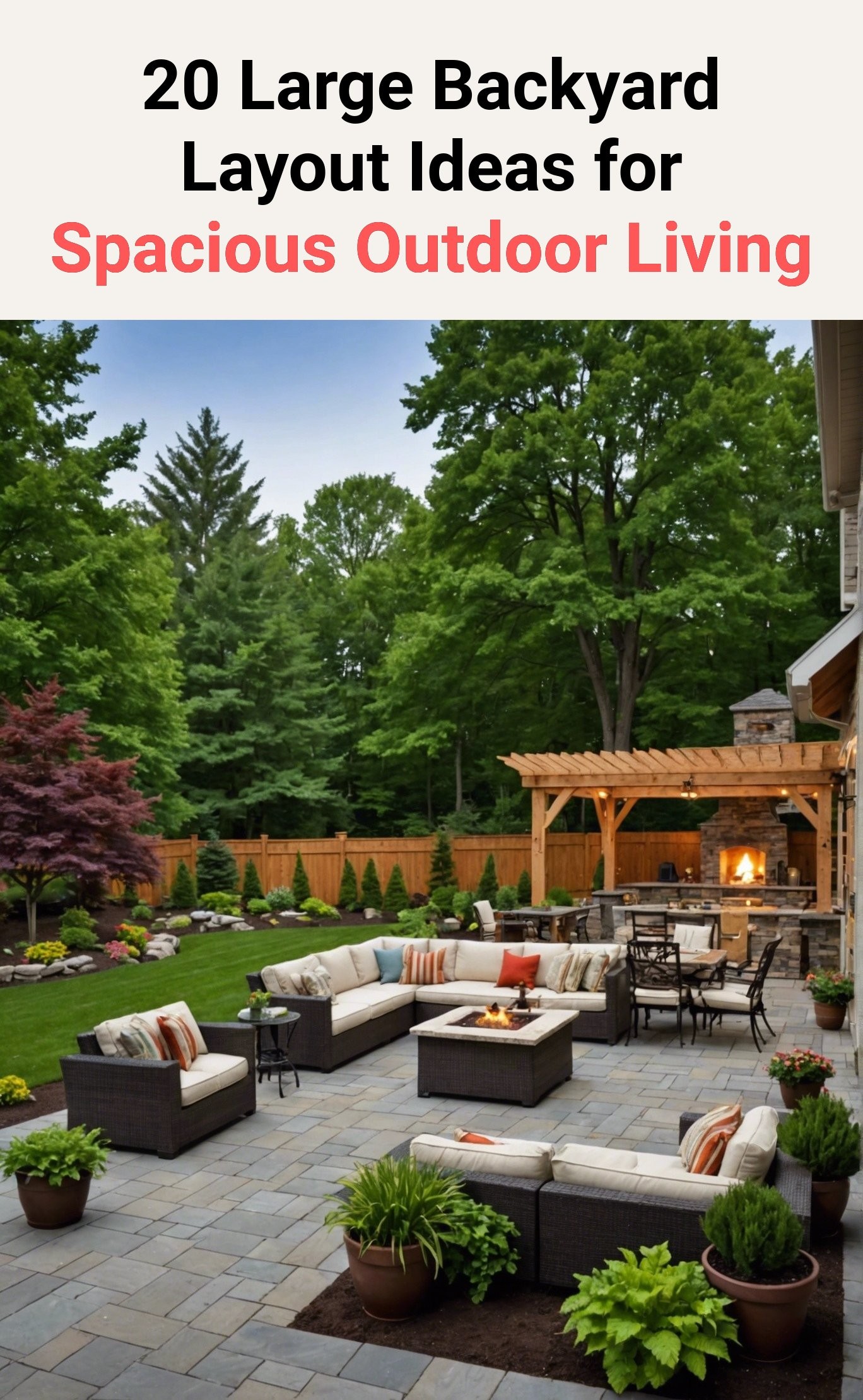 20 Large Backyard Layout Ideas for Spacious Outdoor Living