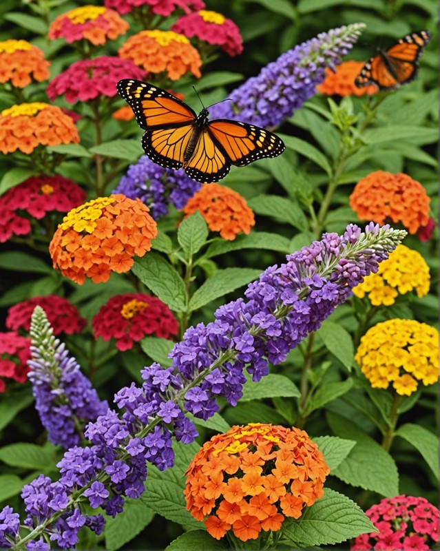 Butterfly Bonanza with Buddleia, Lantana, and Salvia