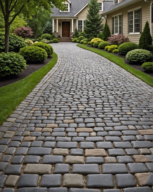 Cobblestone Paver Driveway