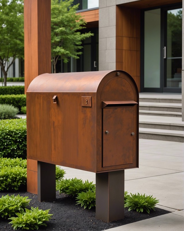 Corten Steel Mailbox