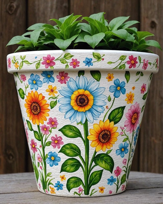 Decoupage Flower Pot