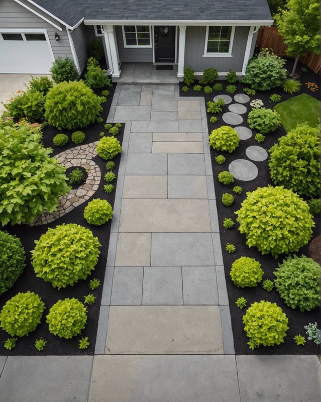 DIY Poured Concrete Walkway