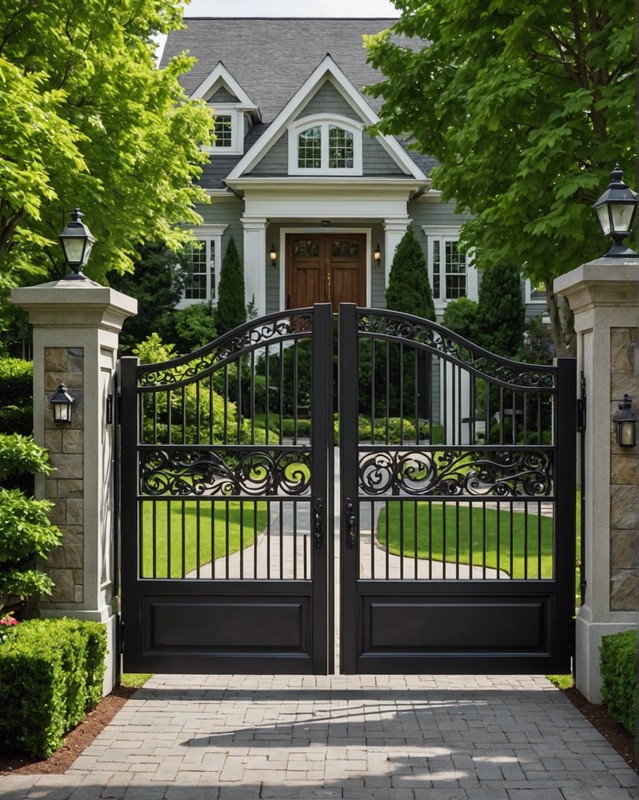 Driveway Gate with Custom Design