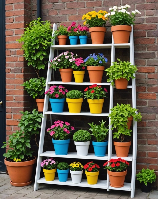 Flower Pots on a Ladder