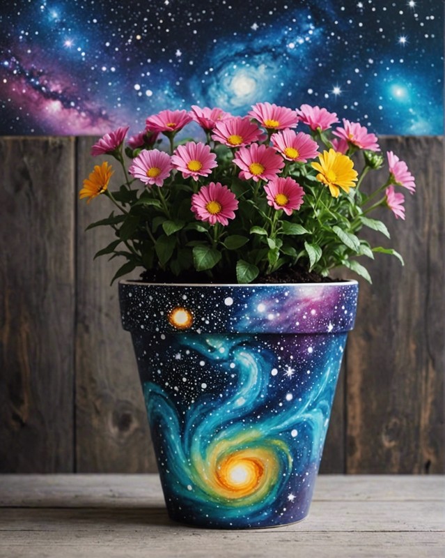 Galaxy Flower Pot