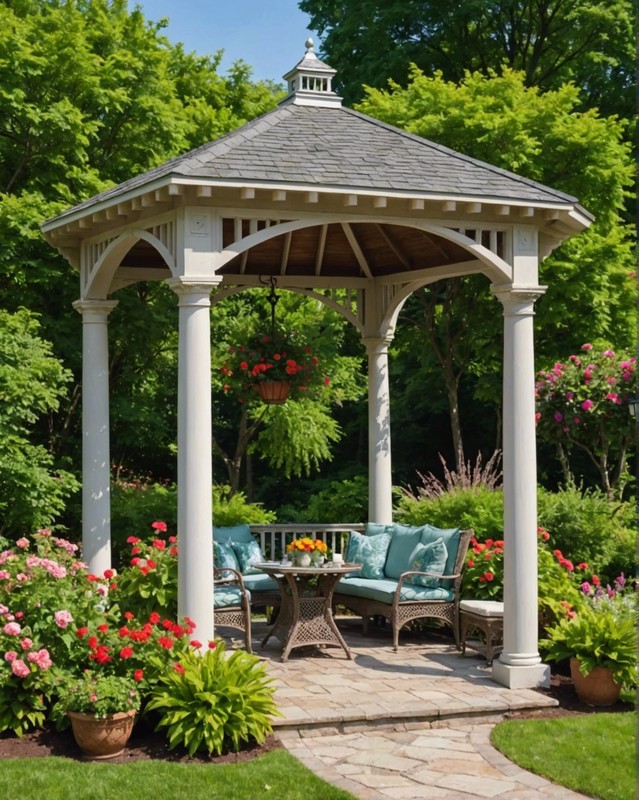 Gazebo with Attached Pergola