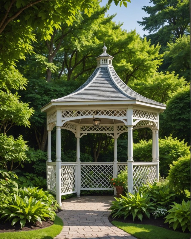 Gazebo with Lattice Walls