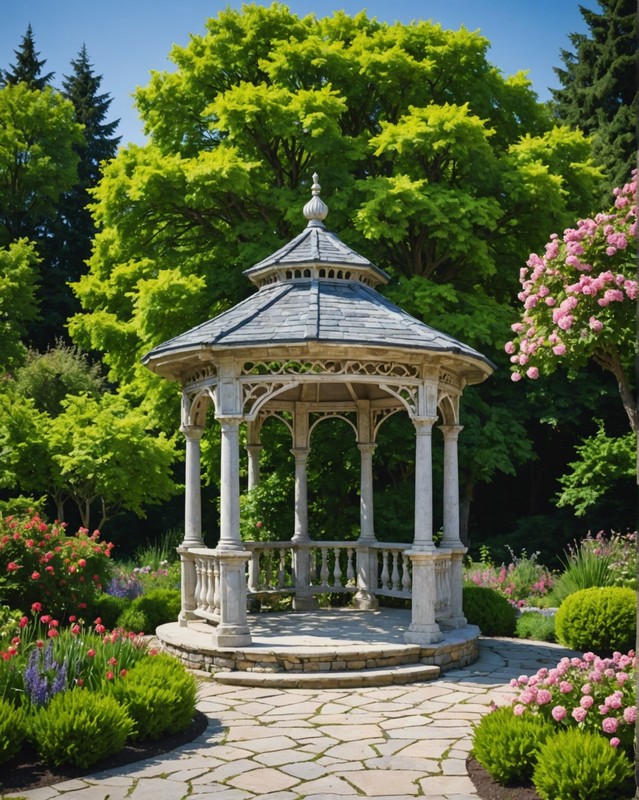 Gazebo with Stone Base