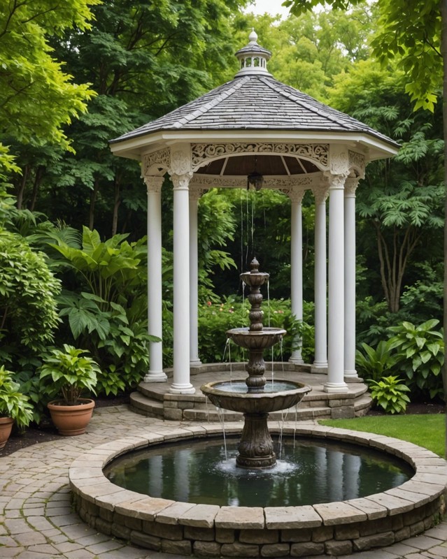 Gazebo with Water Feature