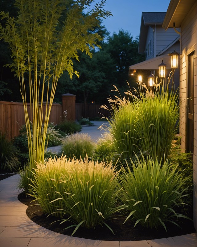 Lemongrass and outdoor lighting