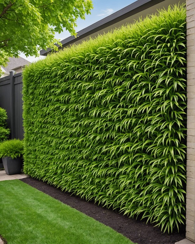 Lemongrass hedge or screen