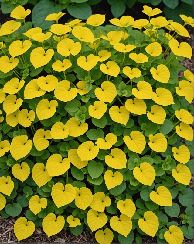 Lysimachia nummularia 'Country Gold' (Country Gold Creeping Jenny)