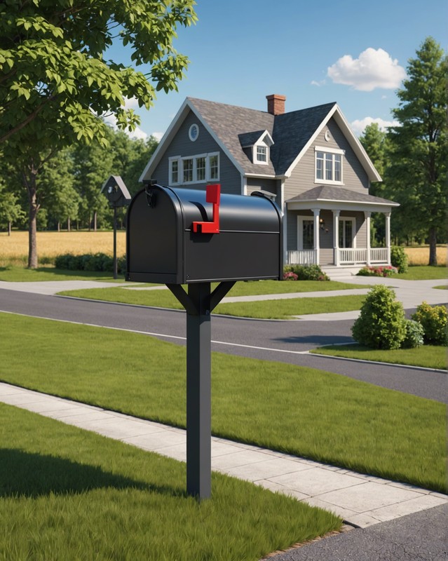 Mailbox with Driveway Mount