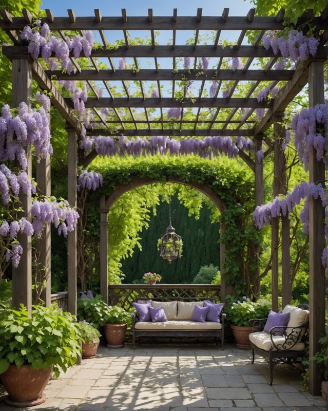 Pergola with Wisteria