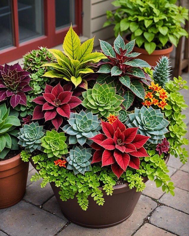 Rockstar Container: Pair Coleus with Succulents and Cacti