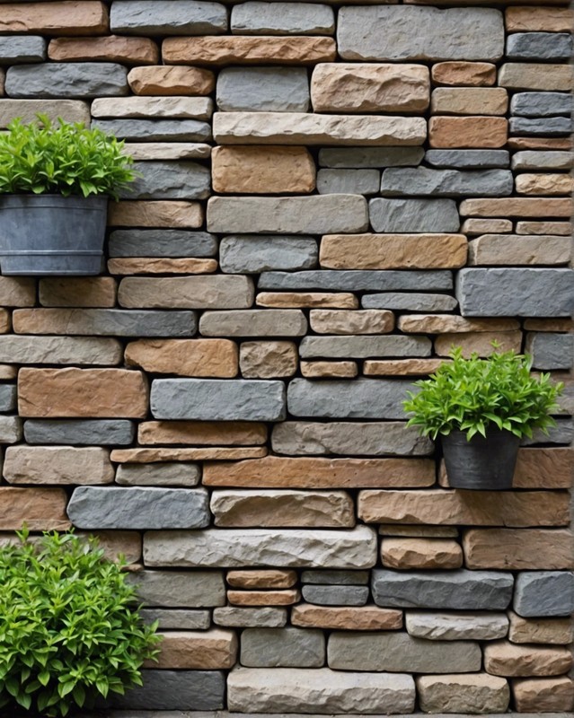 Stacked Stone Wall