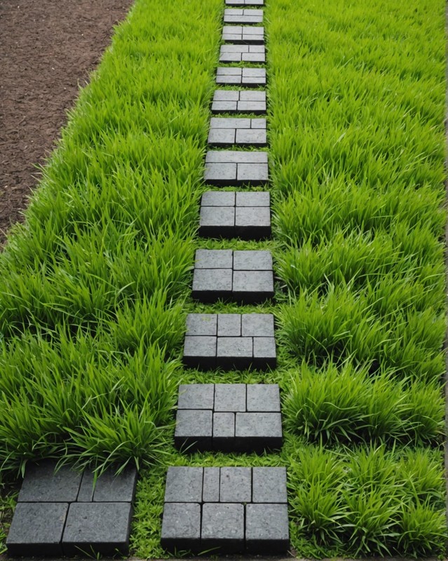 Turf Paver Walkway