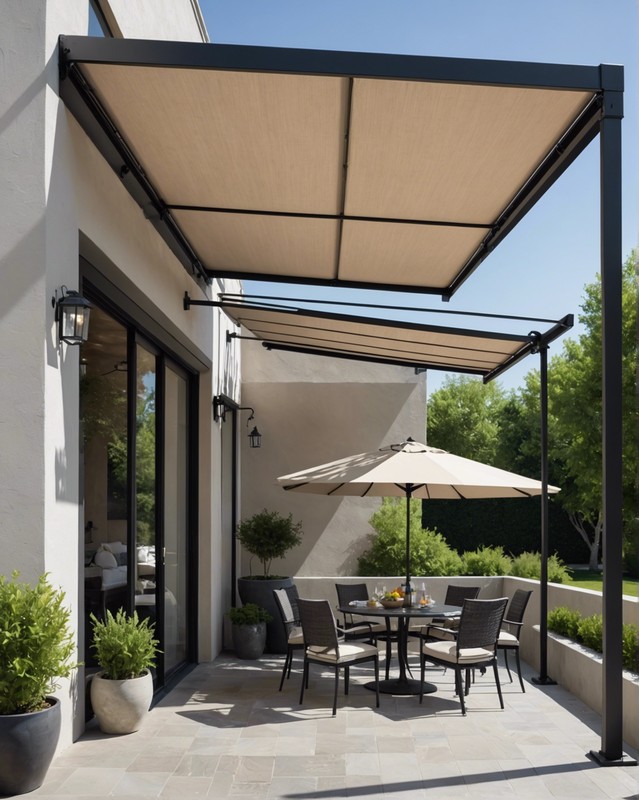 Wall-Mounted Retractable Awning