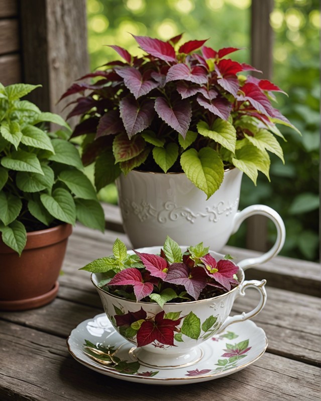 Whimsical Tea Cup Planter