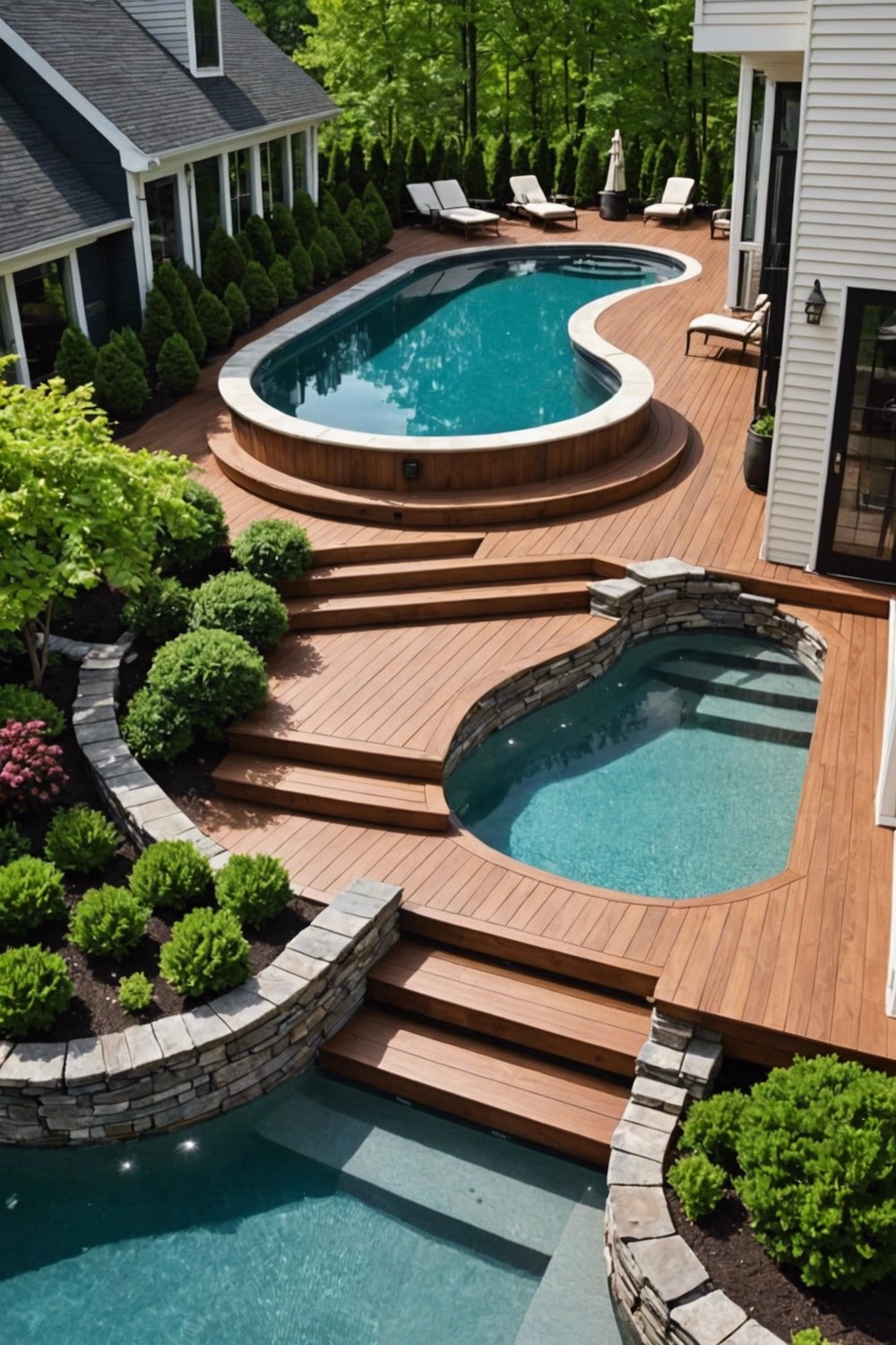 Wider Steps for Small Decks with a Grand Feel