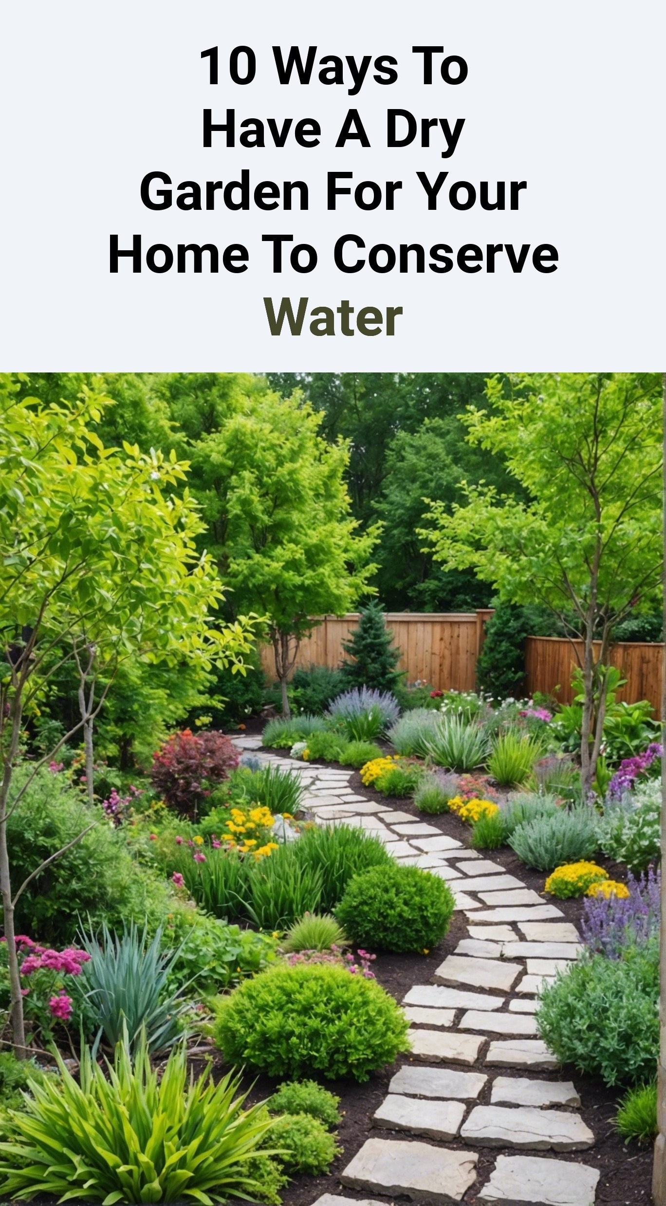 10 Ways To Have A Dry Garden For Your Home To Conserve Water
