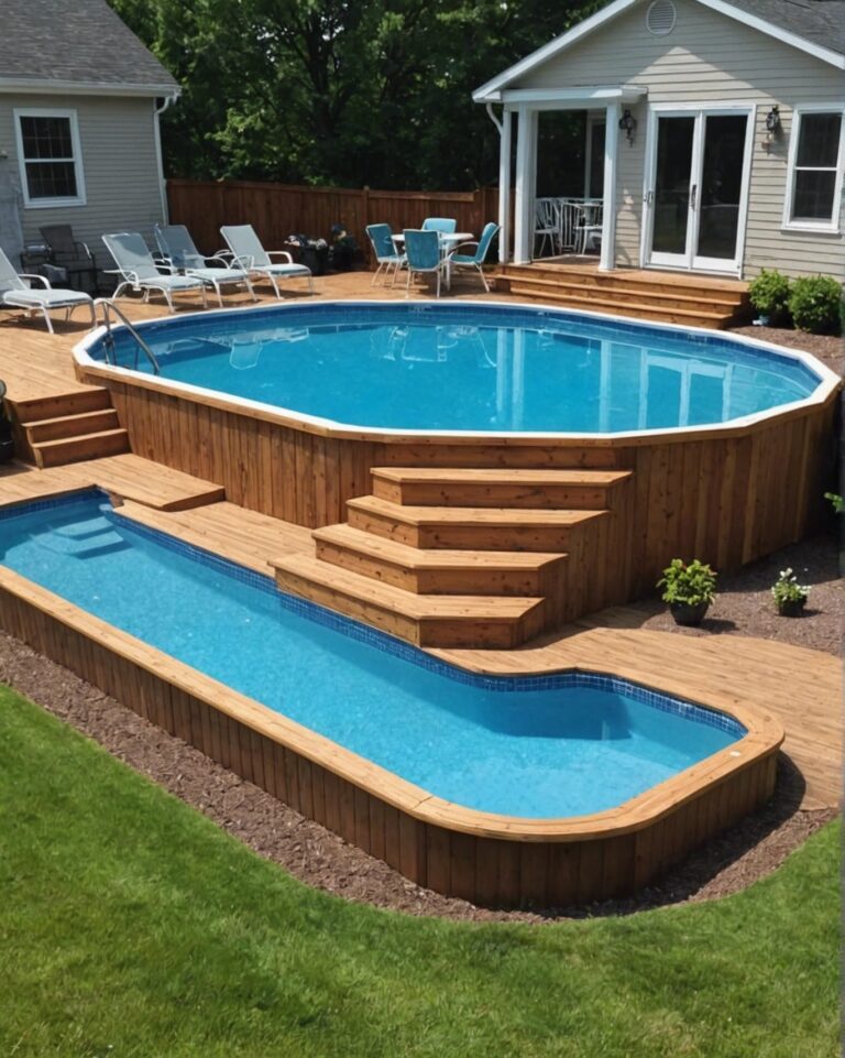 20 Above Ground Pool Steps Ideas