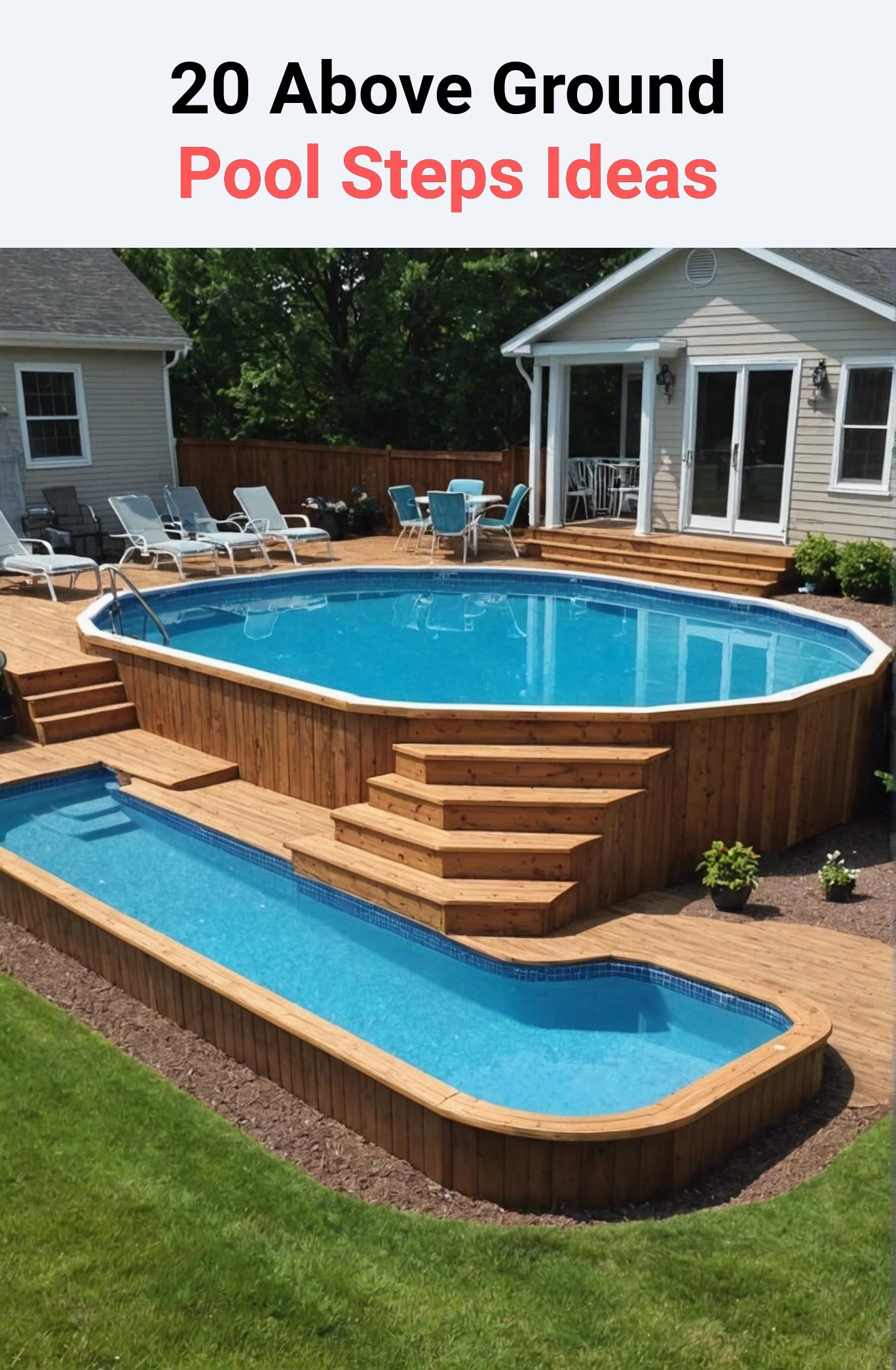 20 Above Ground Pool Steps Ideas