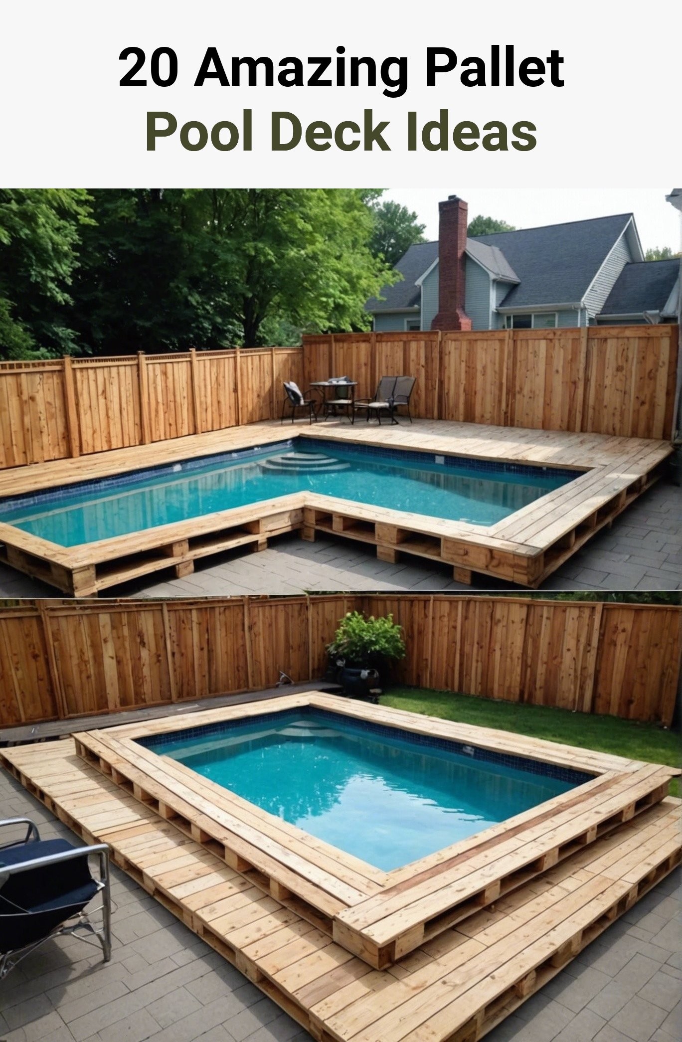 20 Amazing Pallet Pool Deck Ideas