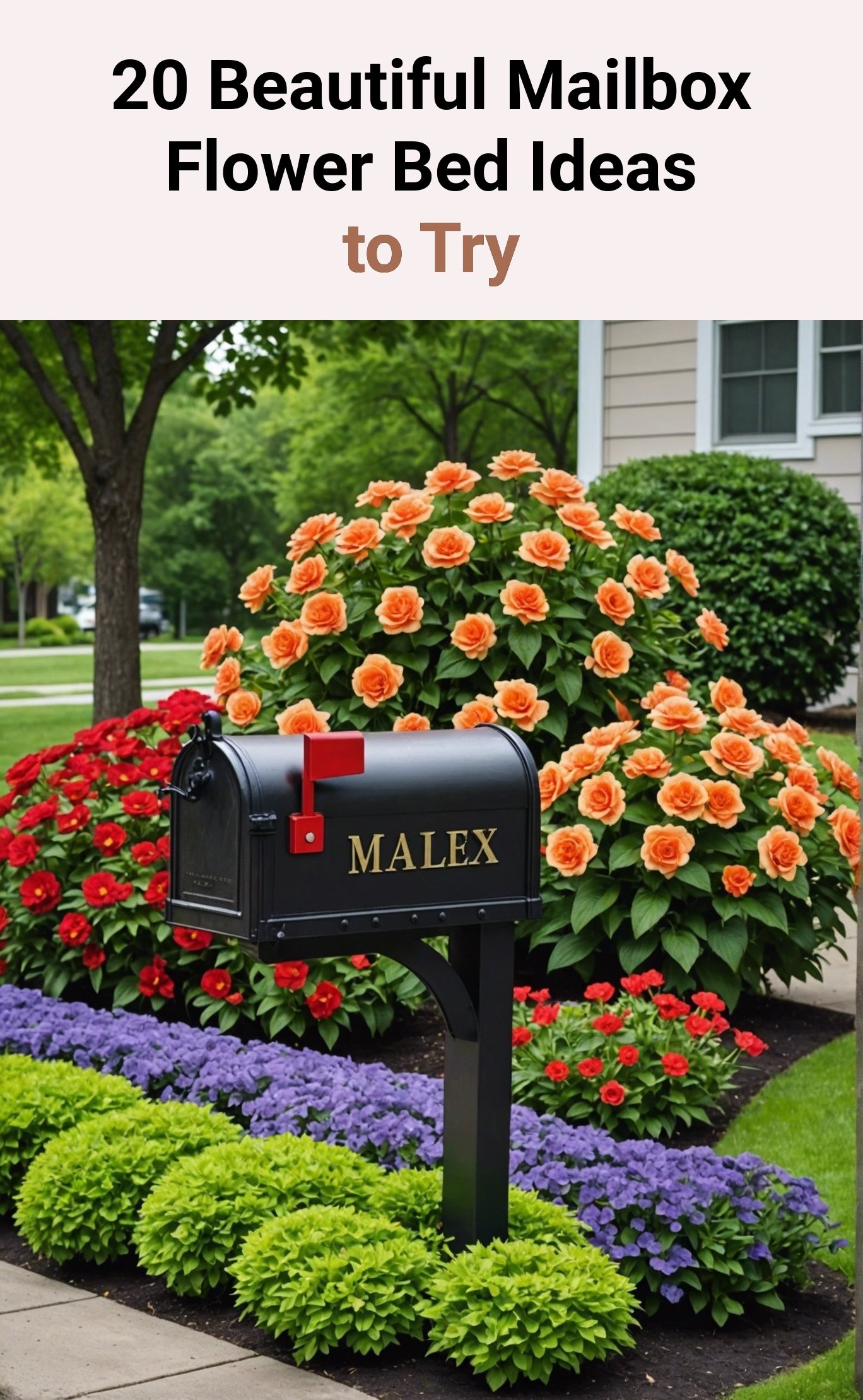 20 Beautiful Mailbox Flower Bed Ideas to Try