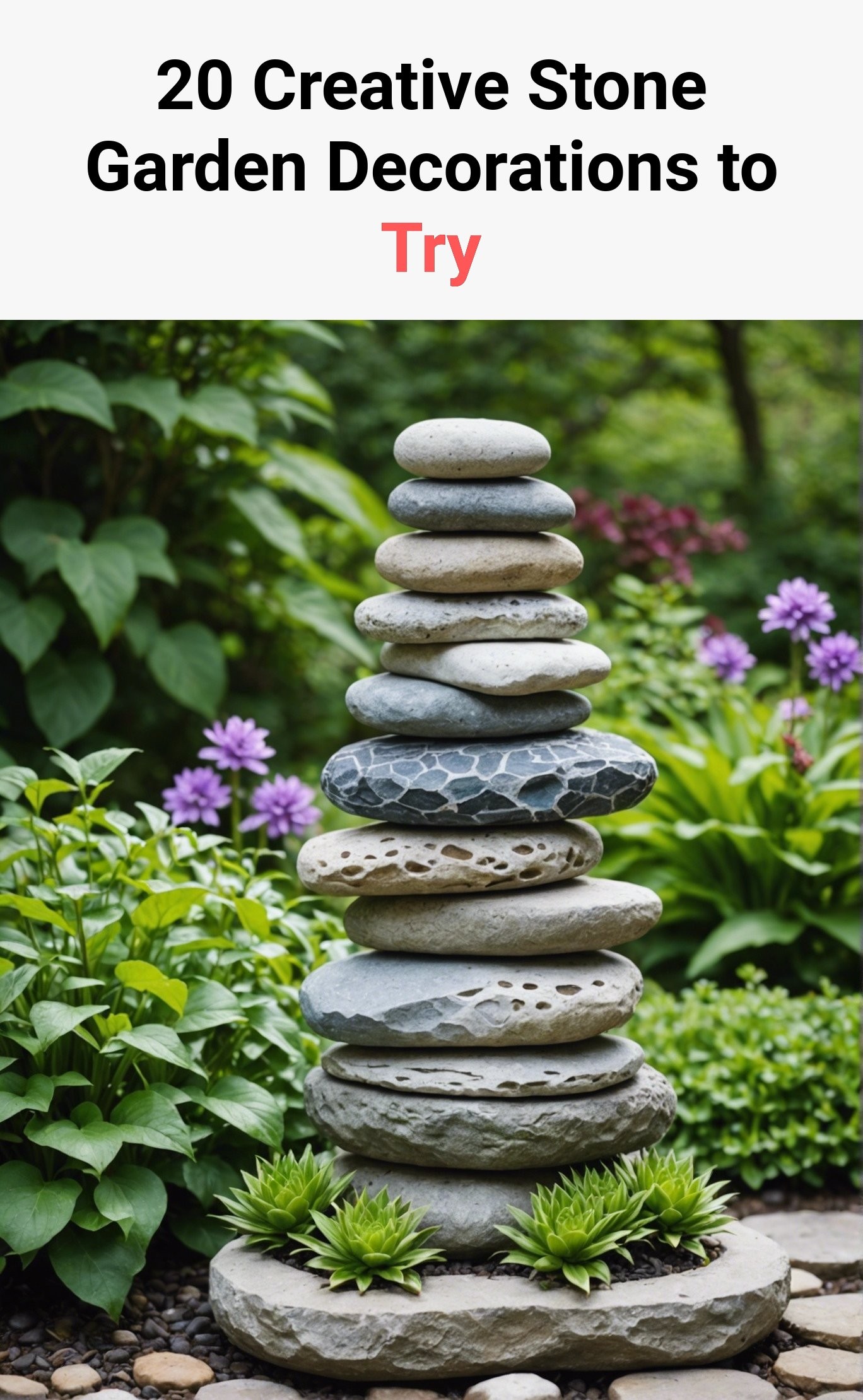 20 Creative Stone Garden Decorations to Try